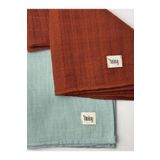 NOİSY TEKSTİL 2 Adet %100 Pamuk 70x70 Cm 2 Katlı Ve 3 Katlı Çok Amaçlı Müslin Bebek Battaniyesi % Örtüsü