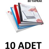 Noki 10 Adet 80 Yaprak Karışık Renk Cepli Sunum Dosyası
