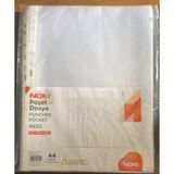 Noki 100 Adet A4 Şeffaf Poşet Dosya Delgeçli 4830 Belgelerinizi Koruma İçin İdeal
