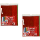 Noki (10'lu ) A4 Karışık Yapışkanlı Hazır Defter Kabı - 1 Adet - Çok Renkli