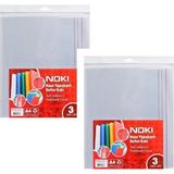 Noki (10'Lu) Hazır Defter Kabı A4 Şeffaf Yapışkanlı ( 2 Paket)