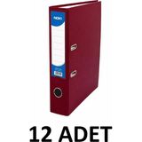 Noki 12 Adet Geniş Plastik Klasör - Bordo