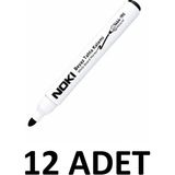 Noki 12 Adet Yuvarlak Uç 1464 Regular Tahta Kalemi Yazı Tahtası Kalemi - Siyah