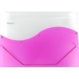 Noki 12 Bölmeli Pembe Lastikli Dosya 32,5 cm x 25 cm Ölçülerle Kırtasiye Ürünü