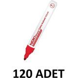 Noki 120 Adet 1664K Yazı Tahtası Kalemi Yuvarlak Uç Kırmızı