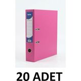 Noki 20 Adet Geniş Plastik Klasör - Pembe