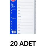 Noki 20 Adet Ocak-Aralık Ayraç Seperator