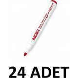 Noki 24 Adet Yuvarlak Uç 1464 Regular Tahta Kalemi Yazı Tahtası Kalemi - Mavi