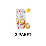 Noki 3 Paket (36 Adet) 12mmx33m Şeffaf Büro Bandı Para Bandı