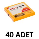 Noki 40 Adet Postit 75MM X75MM Yapışkanlı Kağıt 80 Yaprak Turuncu