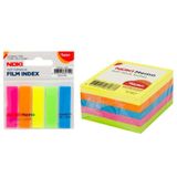 NOKI 400'lü Yapışkanlı Not Kağıdı 75x75mm ve 5'li Film İndex