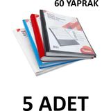Noki 5 Adet 60 Yaprak Karışık Renk Cepli Sunum Dosyası