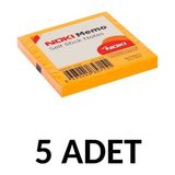 Noki 5 Adet Postit 75MM X75MM Yapışkanlı Kağıt 80 Yaprak Turuncu