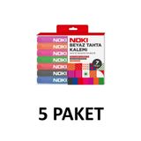 Noki 5 Paket Doldurulabilir Beyaz Tahta Kalemi 7 Renkli Set