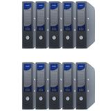 Noki 56411-020 Gri 10'lu Paket Geniş Plastik Klasör