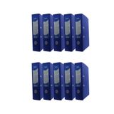 Noki 56411-130 Mavi 10'lu Paket Geniş Plastik Klasör