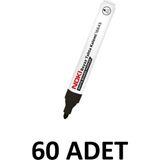 Noki 60 Adet 1664S Yazı Tahtası Kalemi Yuvarlak Uç Siyah