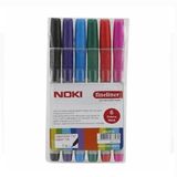 Noki 6068-6PW 6 Renk Finelıner Keçeli Kalem