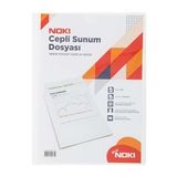 NOKİ 64160-N CEPLİ SUNUM DOSYASI A4 BEYAZ 60LI