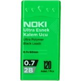 Noki 7216 Min 0.7 2B Kalem Ucu 120'li Tüp Ultra Esnek Yeşil Renk 60 mm Ölçüler
