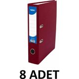 Noki 8 Adet Geniş Plastik Klasör - Bordo
