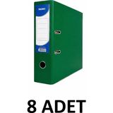 Noki 8 Adet Geniş Plastik Klasör - Yeşil
