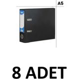 Noki 8 Adet Telgraf A5 Plastik Klasör Geniş Telgraf Klasör - Siyah