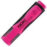 Noki 9000 Neon Fosforlu Kalem Kesik Uç 5 mm Pembe