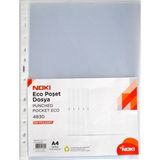 Noki A-4 Poşet Dosya Eco 30 Micron 100 Lü 4830-eco 1 Paket 100 Adet 100 Adet - Şeffaf