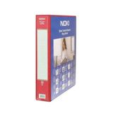 Noki A4 D Mekanizmalı 3 cm Kırmızı 4 Halkalı Klasör