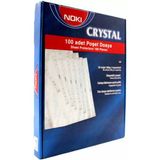 Noki A4 Kristal Poşet Dosya 100'lü Paket Mavi Kenarlı Dayanıklı Koruma