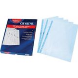 Noki A4 Poşet Dosya Kristal Mavi Kenarlı 100 Lü Paket