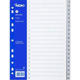 noki a4 seperatör 1-20 rakamlı plastik a4 59220 - Yok