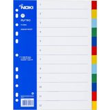 Noki Ayraç 1-12 ( 2*6 Renk) (Index Seperatör) - Çok Renkli - A4 - Ayraç Seperatör