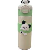 Noki Çift Ağızlıklı Çelik Matara 500 ml - Bej