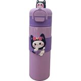 Noki Çift Ağızlıklı Çelik Matara 500 ml - Lila