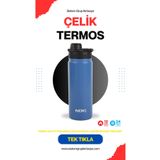 Noki Çift Katmanlı Paslanmaz Çelik Termos Bardak Kahve Çay Termosu 540 ml