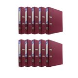 Noki Dar Plastik Klasör (56412-090) Bordo 10 Lu Paket