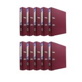 Noki Dar Plastik Klasör (56412-090) Bordo 10 Lu Paket