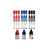 Noki Doldurulabilir 9 Tahta Kalemi ve 30ml Mürekkebi x 3 Renk