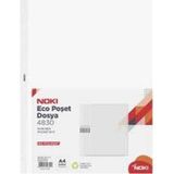 Noki Eco Poşet Dosya A-4 5 Adet 100'lü Beyaz Renkli Kullanım İçin Pratik Çözüm