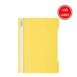 Noki Eco Telli Dosya, 10 Adet, 50'li Paket, A4, 2 Delikli, Sarı
