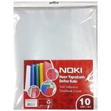Noki Hazır Defter Kabı A5 Şeffaf 10LU - 2 Paket - Beyaz - Şeffaf