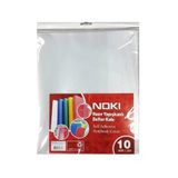 Noki Hazır Kaplık Defter Kabı Yapışkanlı 10 Lu A5 Şeffaf 60165-10 (10 Lu Paket)
