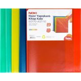 Noki Hazır Yapışkanlı Kitap Kabı 10'lu Karışık 60170-AST-10