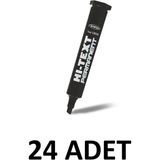 Noki Hi-Text 24 Adet 830PC Kesik Uç Permanent Kalem Koli Kalemi Siyah
