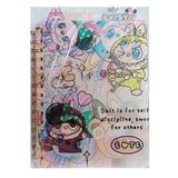 Noki Labubu 3D Ayraçlı Defter A5 Spiralli Orijinal