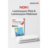 Noki Laminasyon Filmi 125 Micron A4 100'lü Paket + LAMİNASYON MAKİNESİ A4 LM-224A4