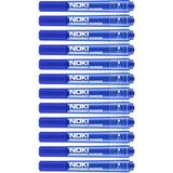 Noki Marker Kalem 12'li Kutu Yuvarlak Uç - Mavi