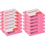 Noki Memo 75 x 75 mm Yapışkanlı Not Kağıdı 80 Yaprak Koyu Pembe 12 Adet 12165
